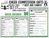 CHEERLEADING Competition Gift | Candy Gram Kit Letter | Cheer Contest | Chevron | Cheer Gifts - INSTANT DOWNLOAD