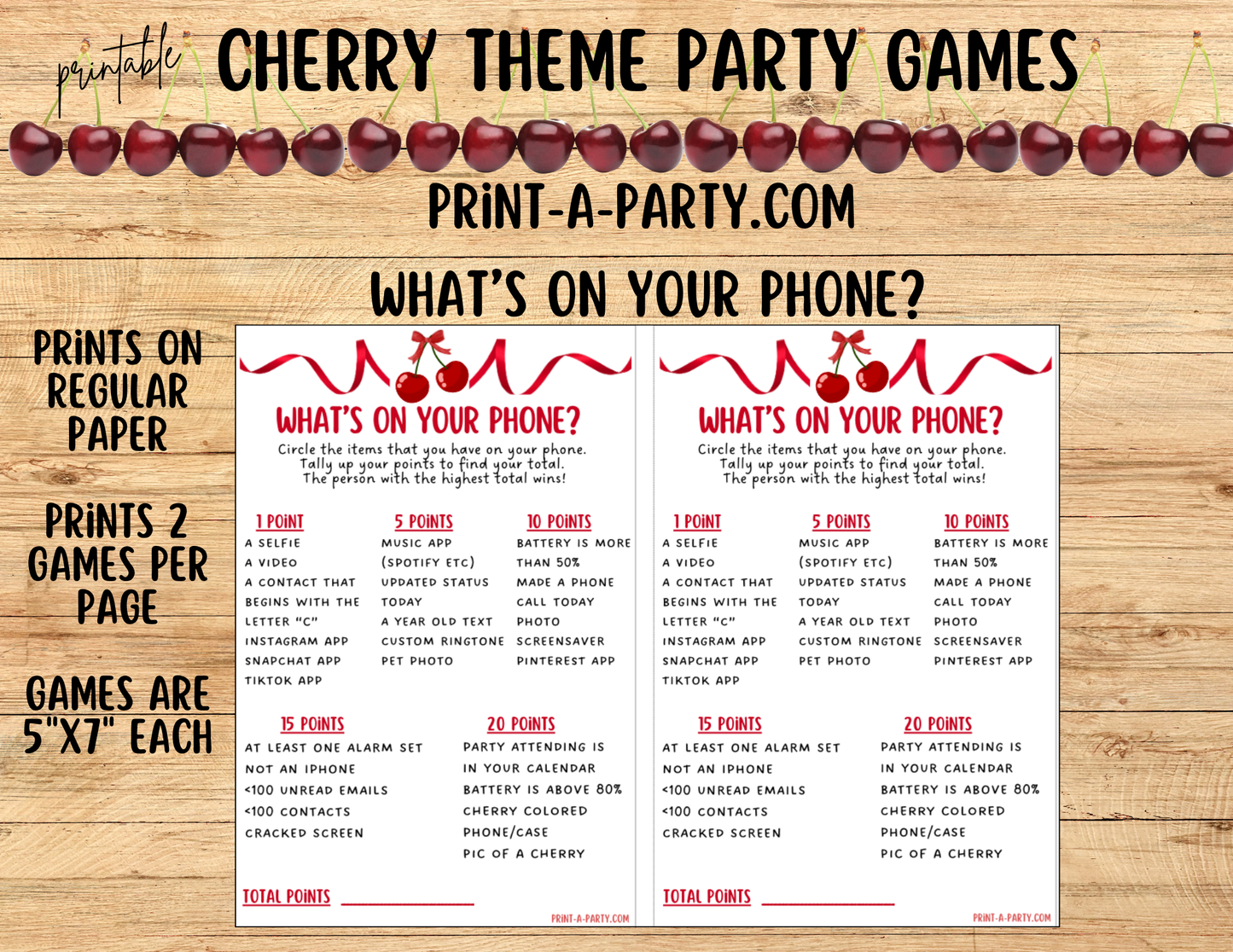 GAMES: CHERRY THEME | Birthday Party Games | Cherry Party | Cherry Party Ideas