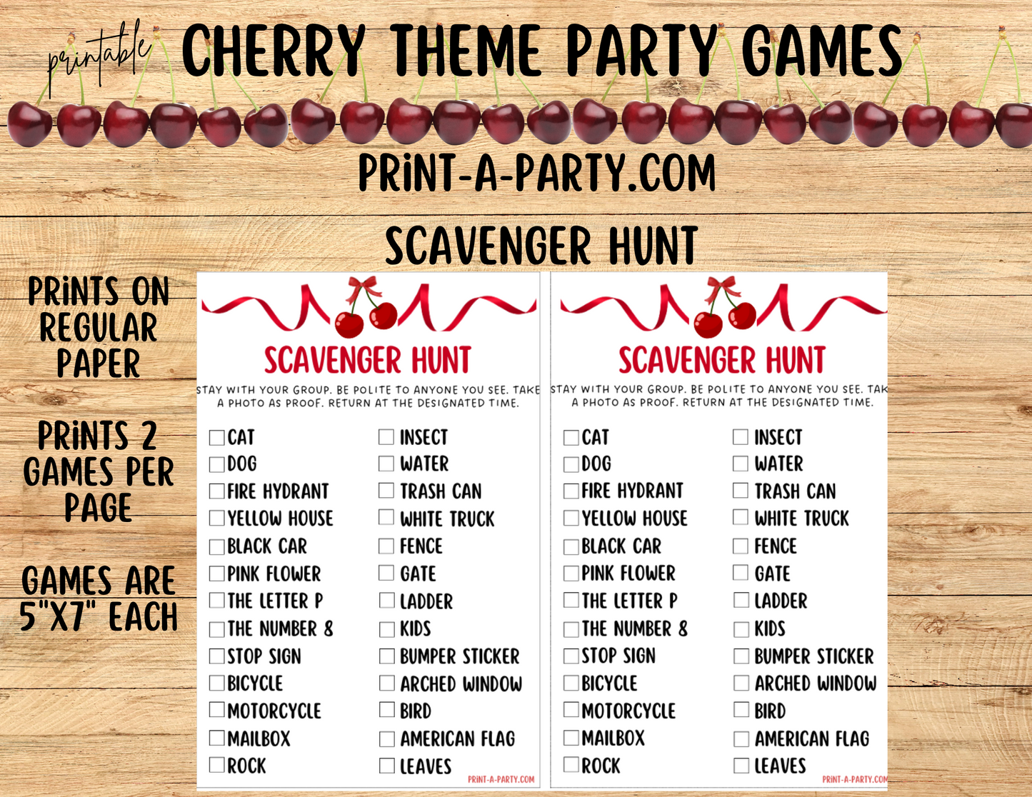 GAMES: CHERRY THEME | Birthday Party Games | Cherry Party | Cherry Party Ideas