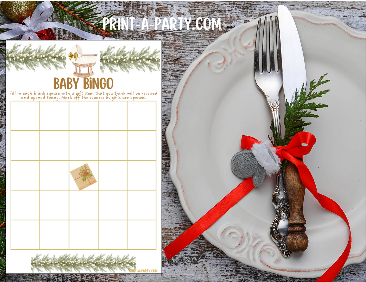 Christmas Baby Shower Games Printable - Christmas Baby Shower Ideas 