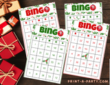 BINGO: Christmas Bingo Game - 30, 40 or 50 different cards INSTANT DOWNLOAD - Holiday Bingo