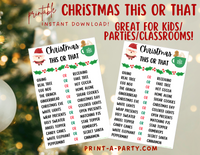 THIS OR THAT GAME | Christmas This or That | Holiday Game | Christmas Game | Christmas Party Game | Christmas Classroom