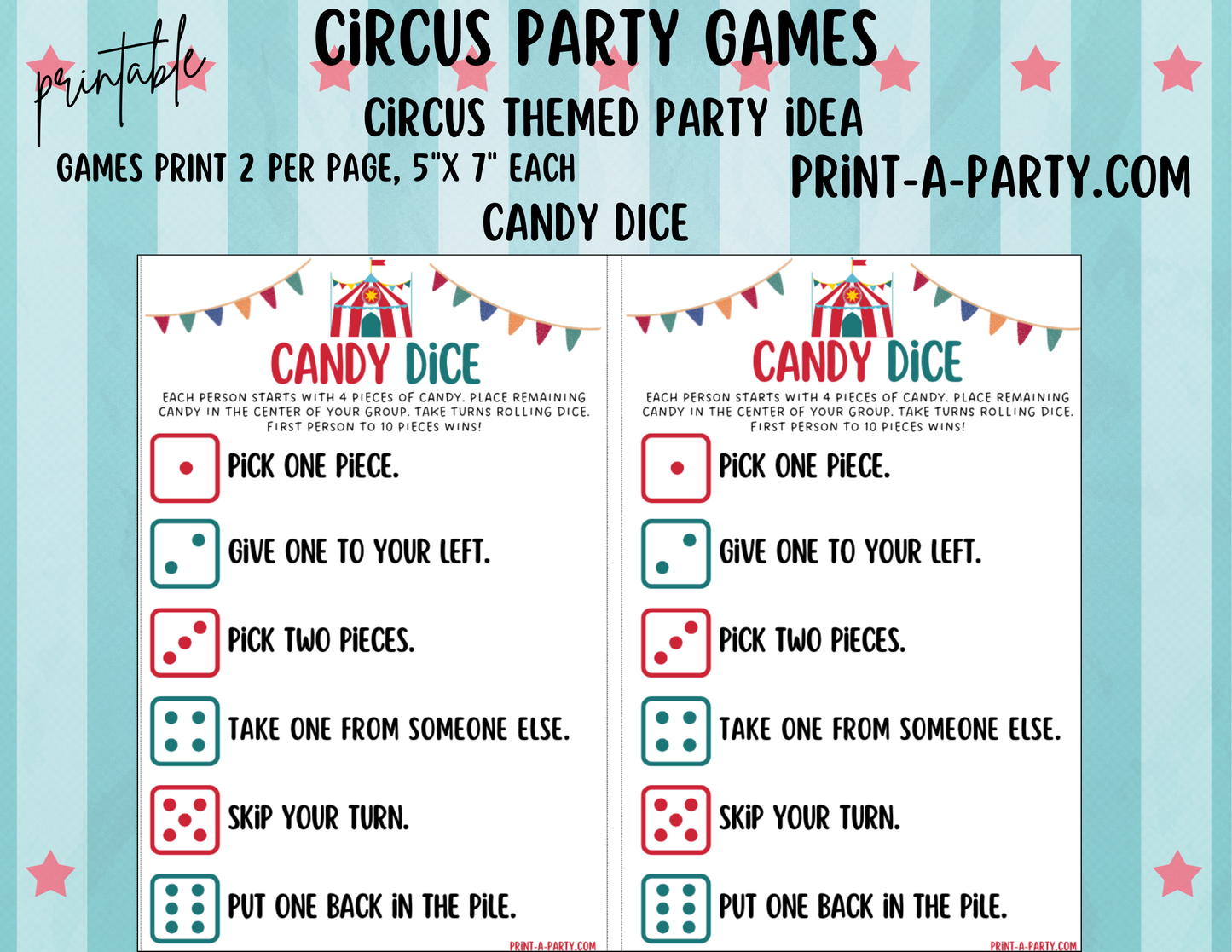 GAMES: CIRCUS THEME | Birthday Party Games | Circus Party | Circus Party Ideas | INSTANT DOWNLOAD