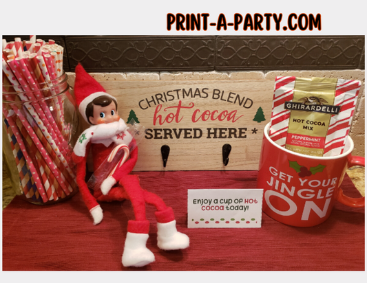 ELF NOTE CARDS - Printable Elf Notes - 32 Tent Cards from Your Christmas Elf