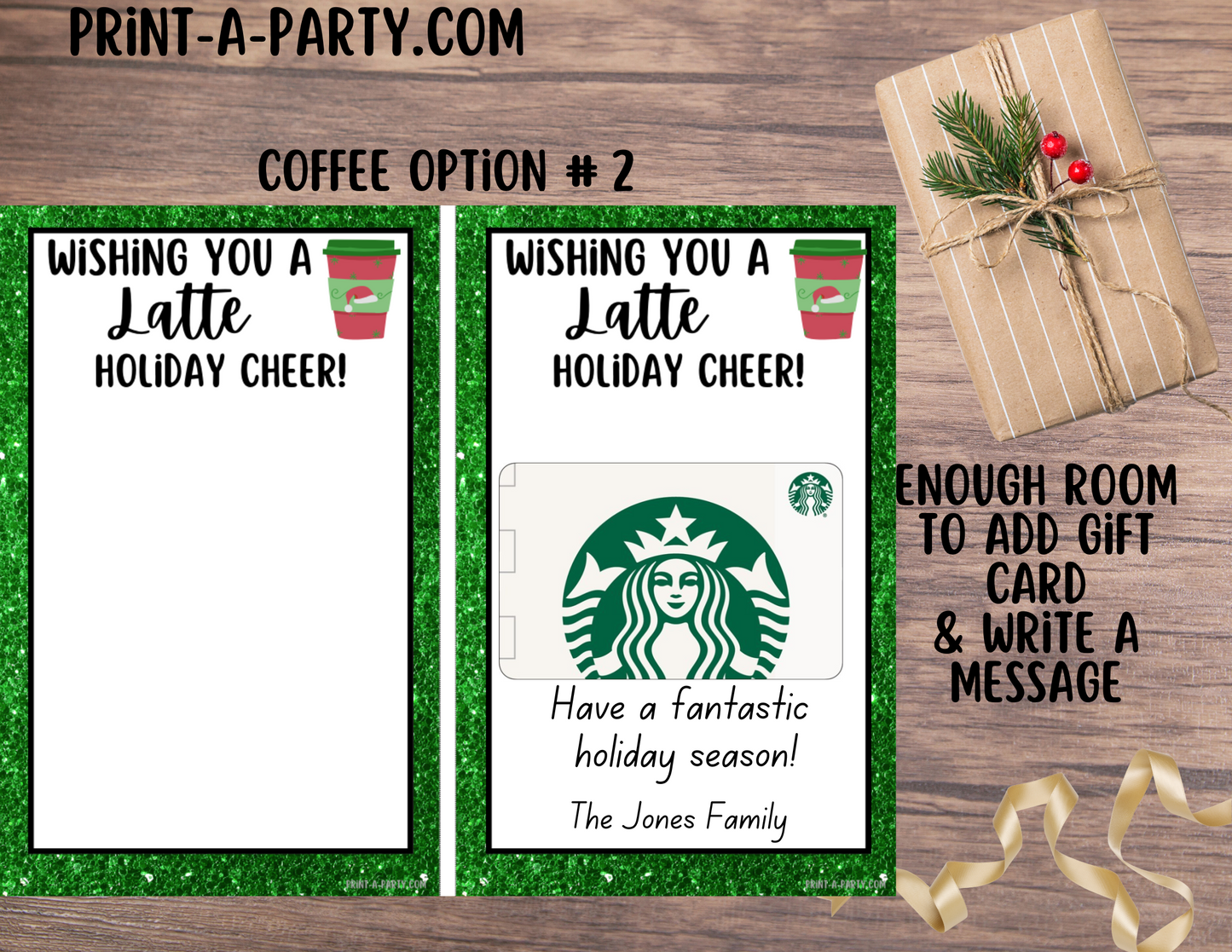 GIFT CARD Holiday Templates | Restaurants | Whataburger | Chik-fil-a | Tacos Mexican Food | Coffee | Stocking Stuffer