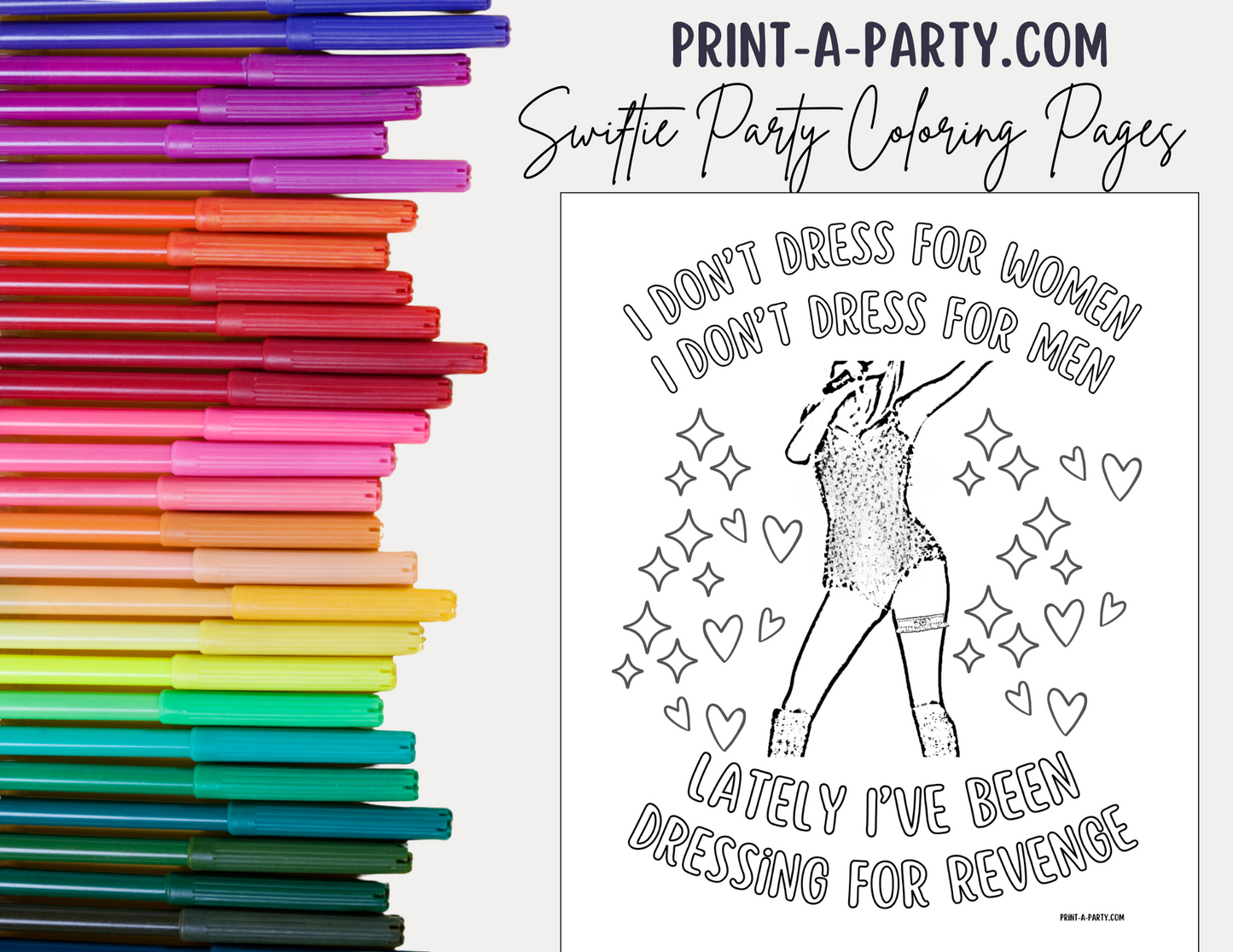 Swiftie Party Coloring Pages | Taylor Lyrics Coloring Pages | Eras Tour Idea | Taylor Party Idea | T Swift Party Idea | Swiftie Coloring Pages