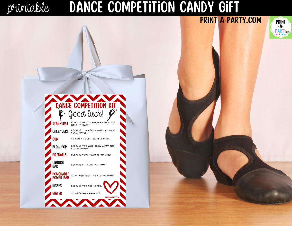 Dance Candy Gram Printable – Competition & Recital Gift
