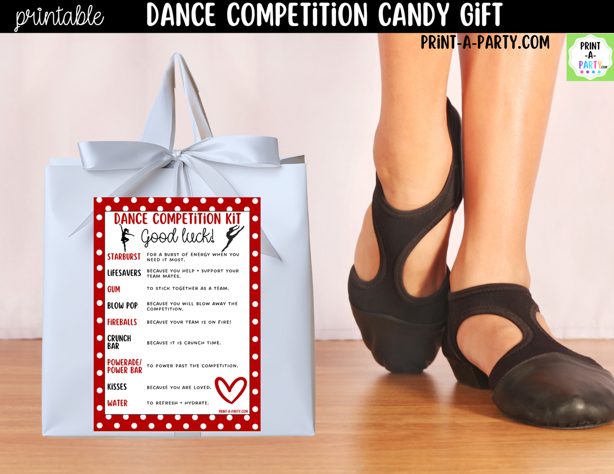 Dance Candy Gram Printable – Competition & Recital Gift