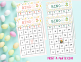 BINGO: Spring | Easter | Easter Bunny | Spring Florals | Parties | Birthday | Classroom | 30, 40, or 50 cards - INSTANT DOWNLOAD