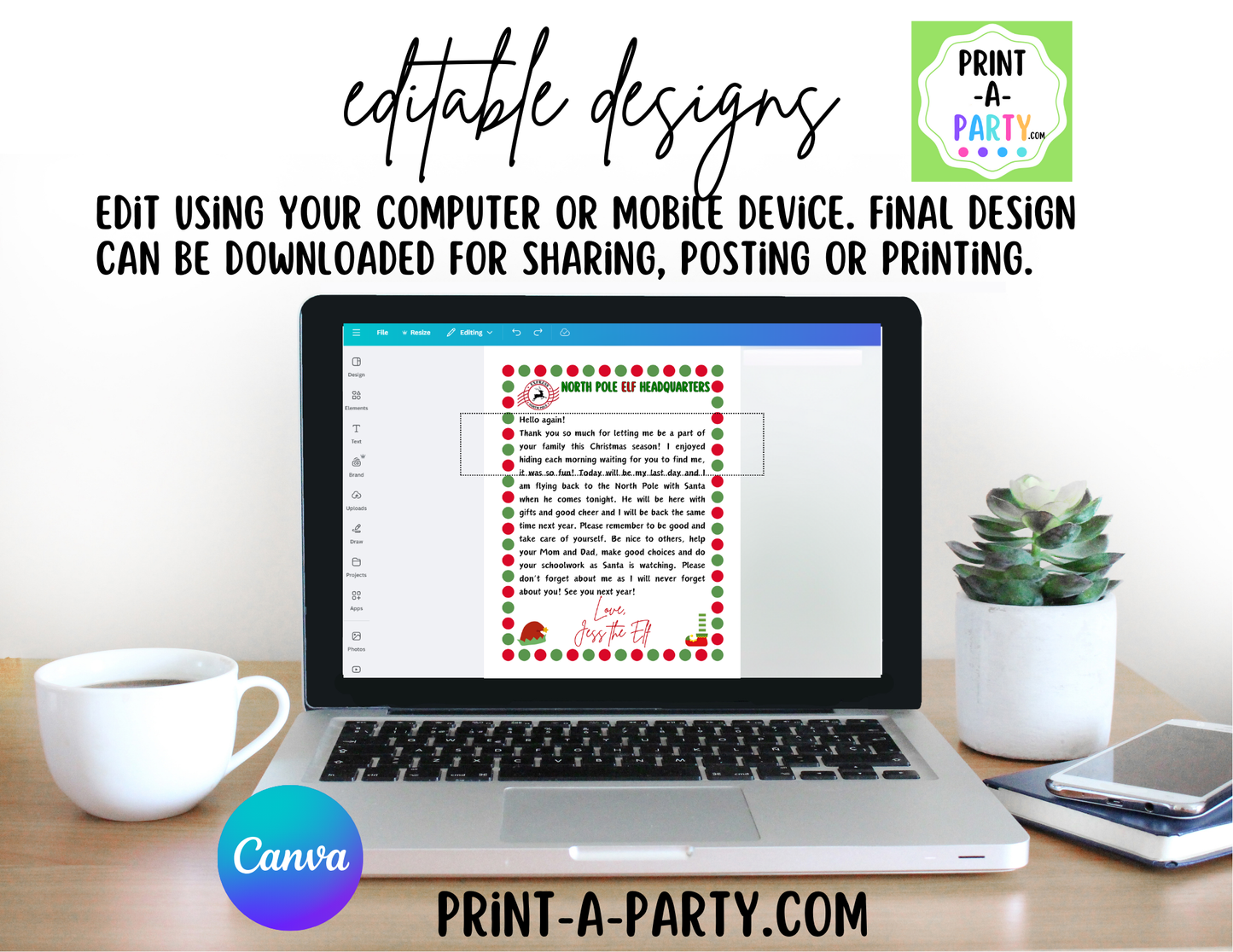 ELF - Editable Elf Note Pack - Printable Christmas Elf Letters