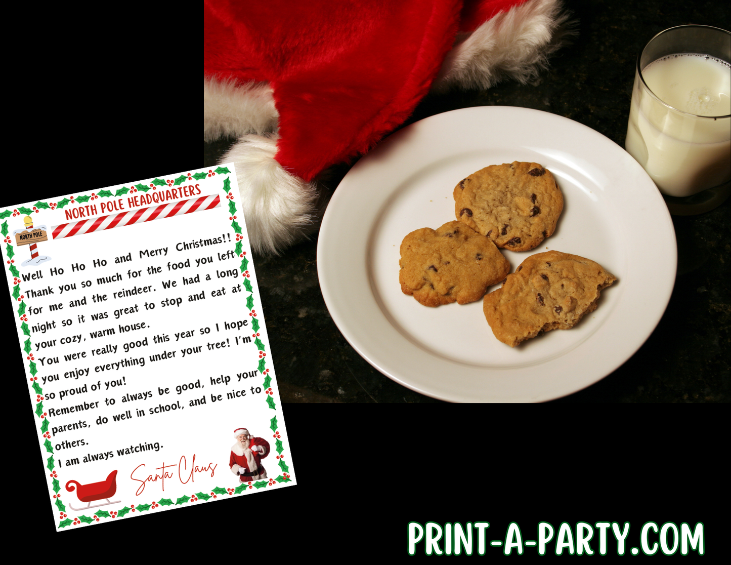 SANTA LETTERS - Editable Santa Letters – Customizable Christmas Letters from Santa Printable (2-Pack)