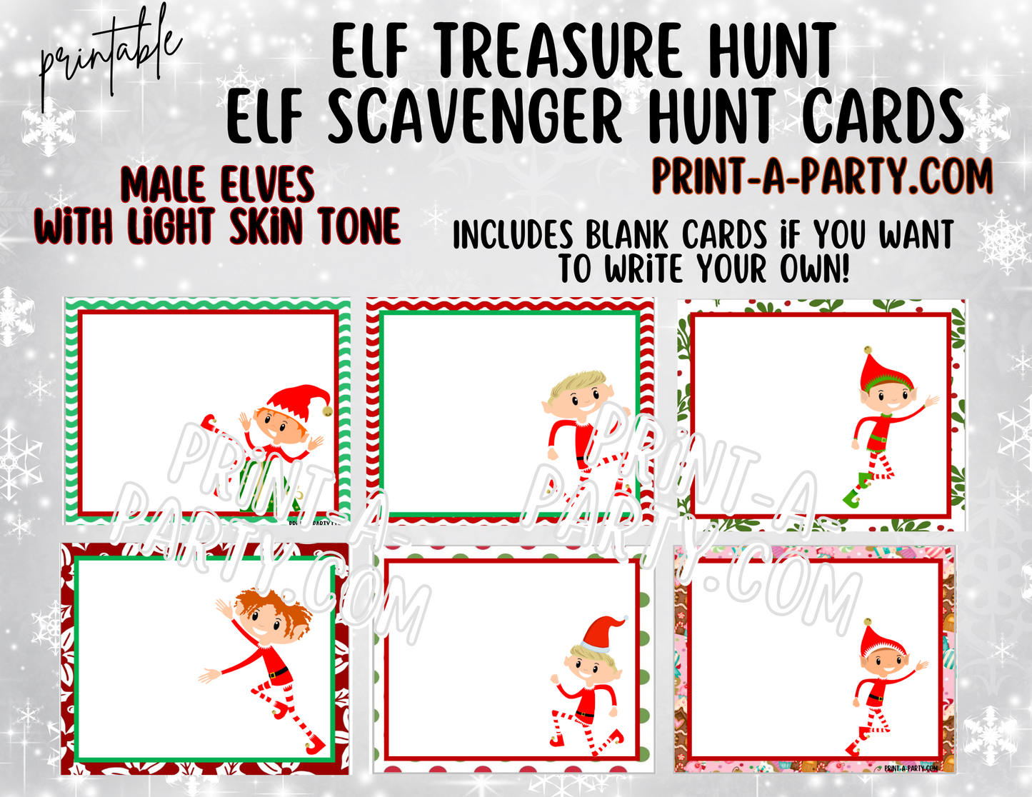 ELF TREASURE HUNT | Elf Scavenger Hunt | MALE ELF W LIGHT SKIN TONE | Elf Activity | Christmas Elf Arrival