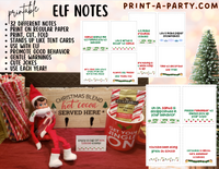 ELF NOTE CARDS | 32 Elf Notes | Christmas | Elf Note Tent Cards | Christmas Behavior | Christmas Activities