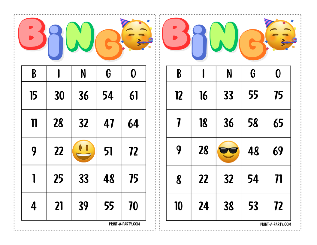 Emoji Bingo Game Printable | Classroom & Party Activity