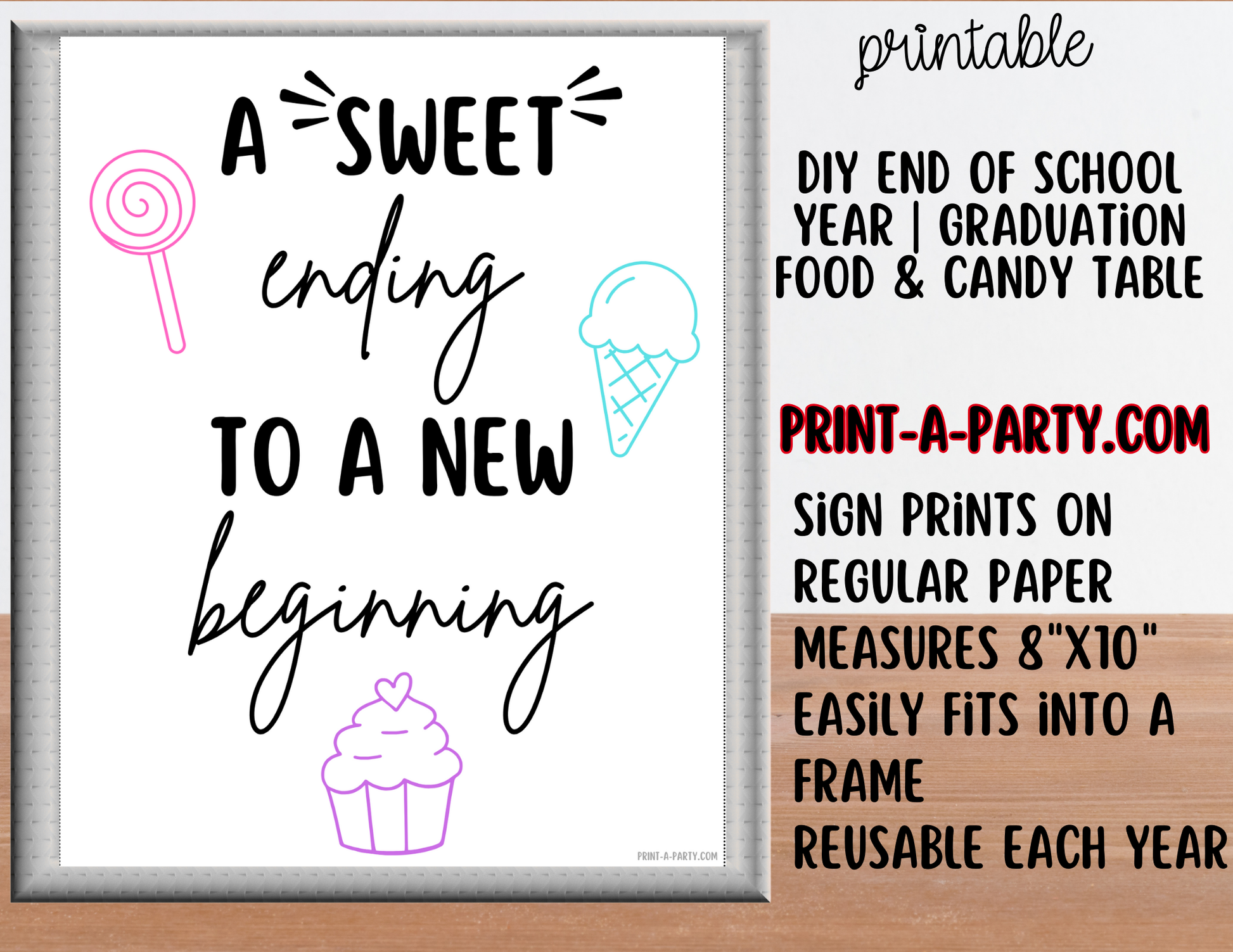 Printable Graduation Candy Table Kit - Chalkboard - Celebrate the End of the School Year – PrintAParty printable-graduation-candy-table-kit-chalkboard-celebrate-the-end-of-the-school-year-printaparty