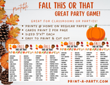 THIS OR THAT GAME: Fall | Autumn | Fall Party Game | Fall Classroom Activity