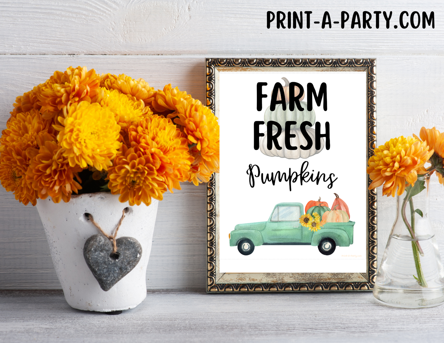 PRINTABLE QUOTE | Instant Art | Word Art | Farm Fresh Pumpkins | Farmhouse Decor | Fall | Word Art | Home Decor