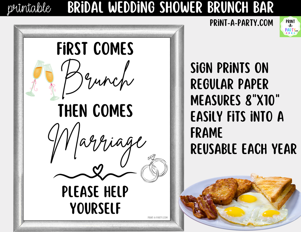 First Comes Brunch Then Comes Marriage | Brunch Bar Kit