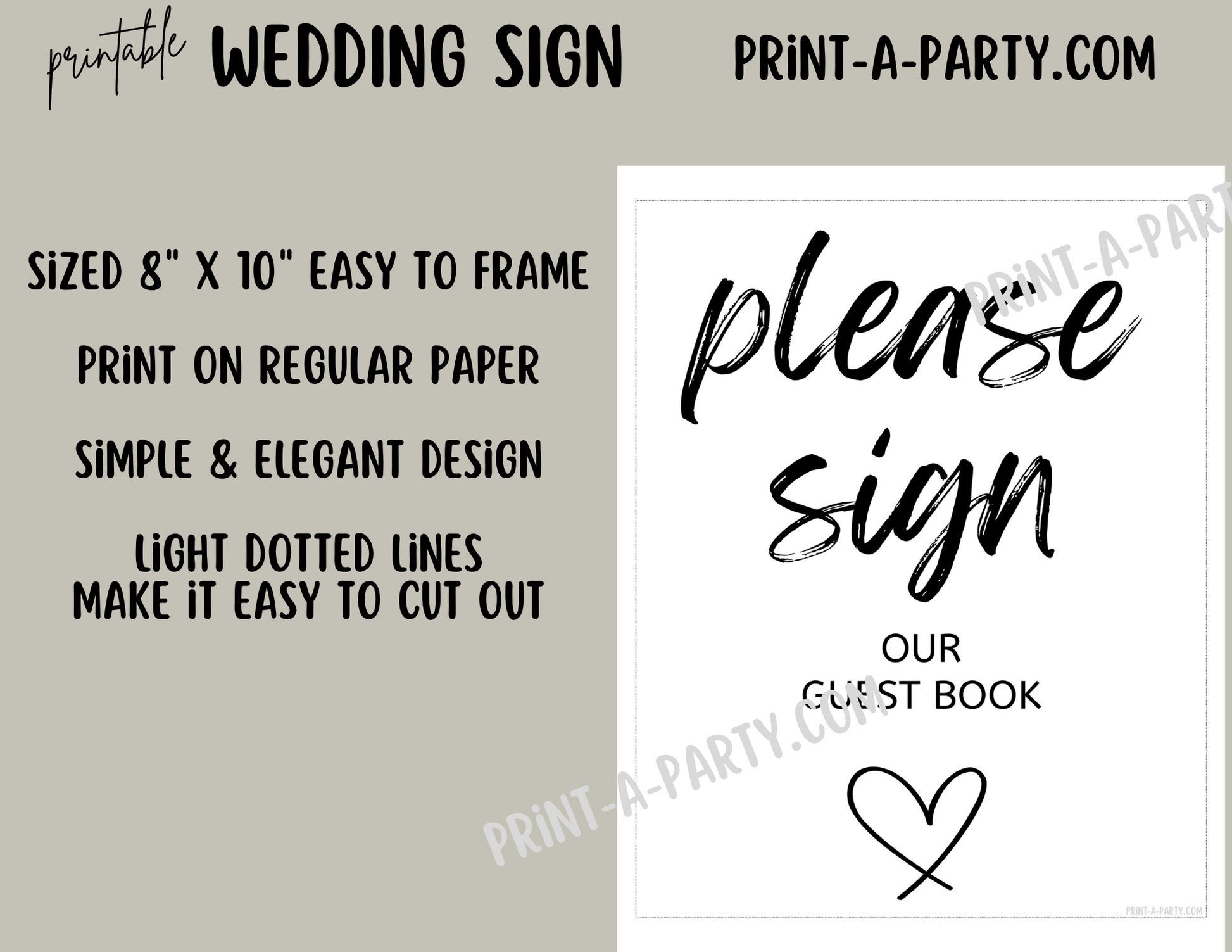 Printable Wedding Guest Book Sign - Please sign our guestbook - prints in minutes! – PrintAParty printable-wedding-guest-book-sign-please-sign-our-guestbook-prints-in-minutes-printaparty
