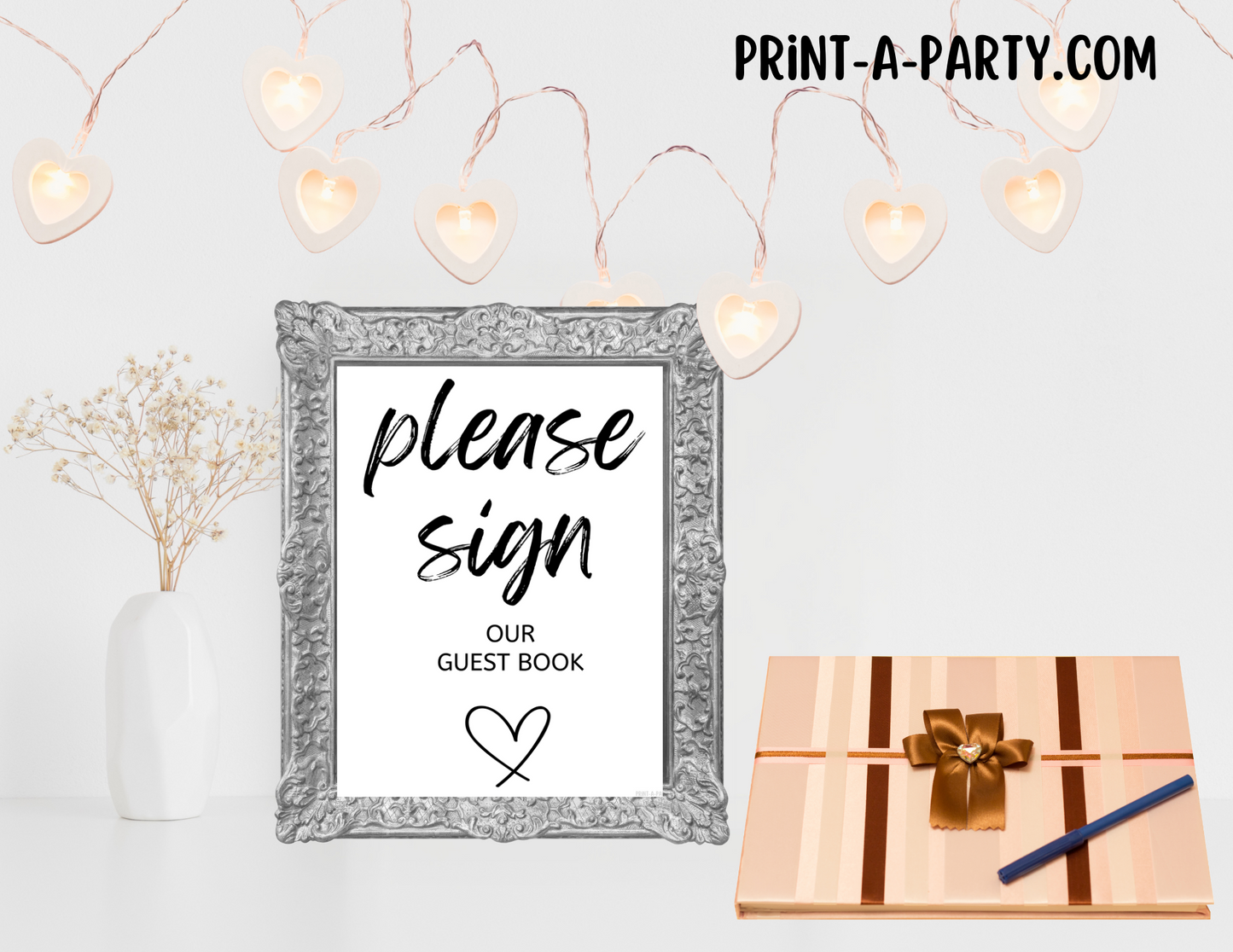 GUEST BOOK SIGN | Printable Wedding Sign | Please Sign Our Guest Book Sign | Wedding Guest Book Sign