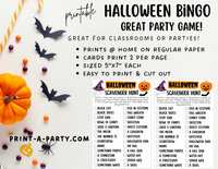 SCAVENGER HUNT GAME: Halloween | Halloween Game | INSTANT DOWNLOAD