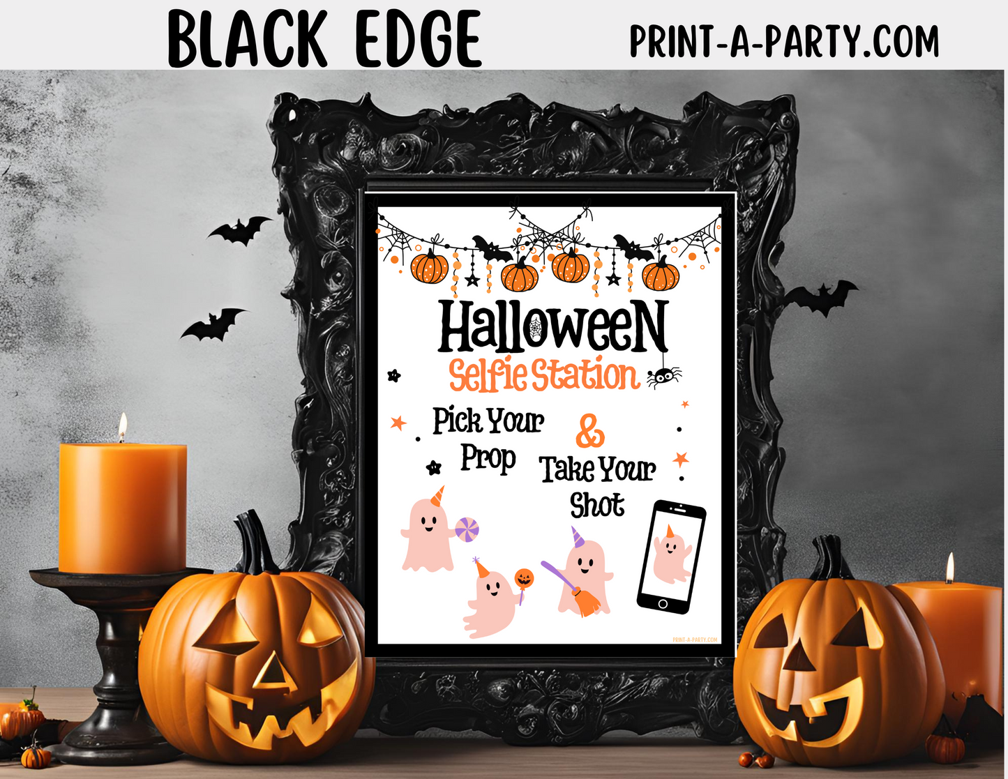 HALLOWEEN | Photo Booth Sign | Selfie Station Sign | Party Photo Booth | Halloween Party Idea