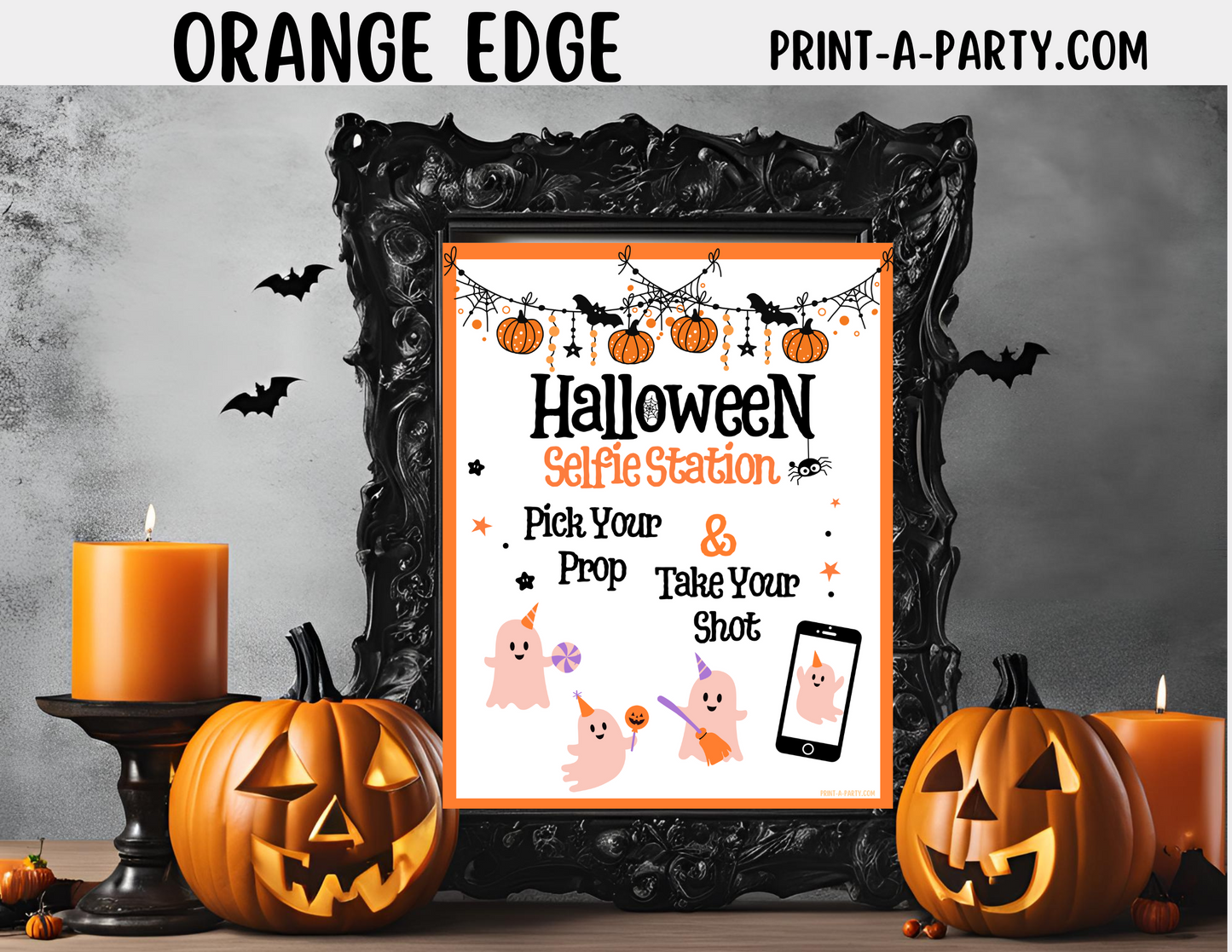 HALLOWEEN | Photo Booth Sign | Selfie Station Sign | Party Photo Booth | Halloween Party Idea