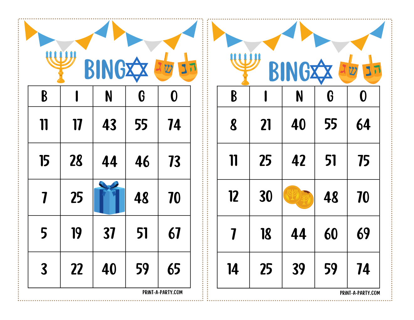 BINGO: Hanukkah Bingo Game | Hanukkah Party Idea | Hebrew School Idea