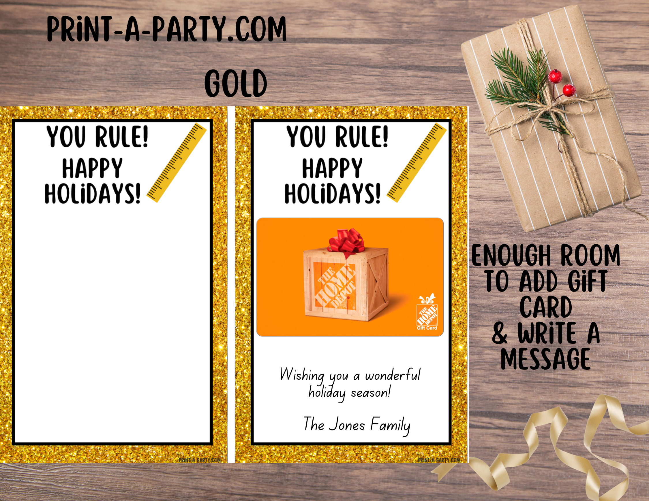 gift card printable home improvement gift card holders – diy & fix