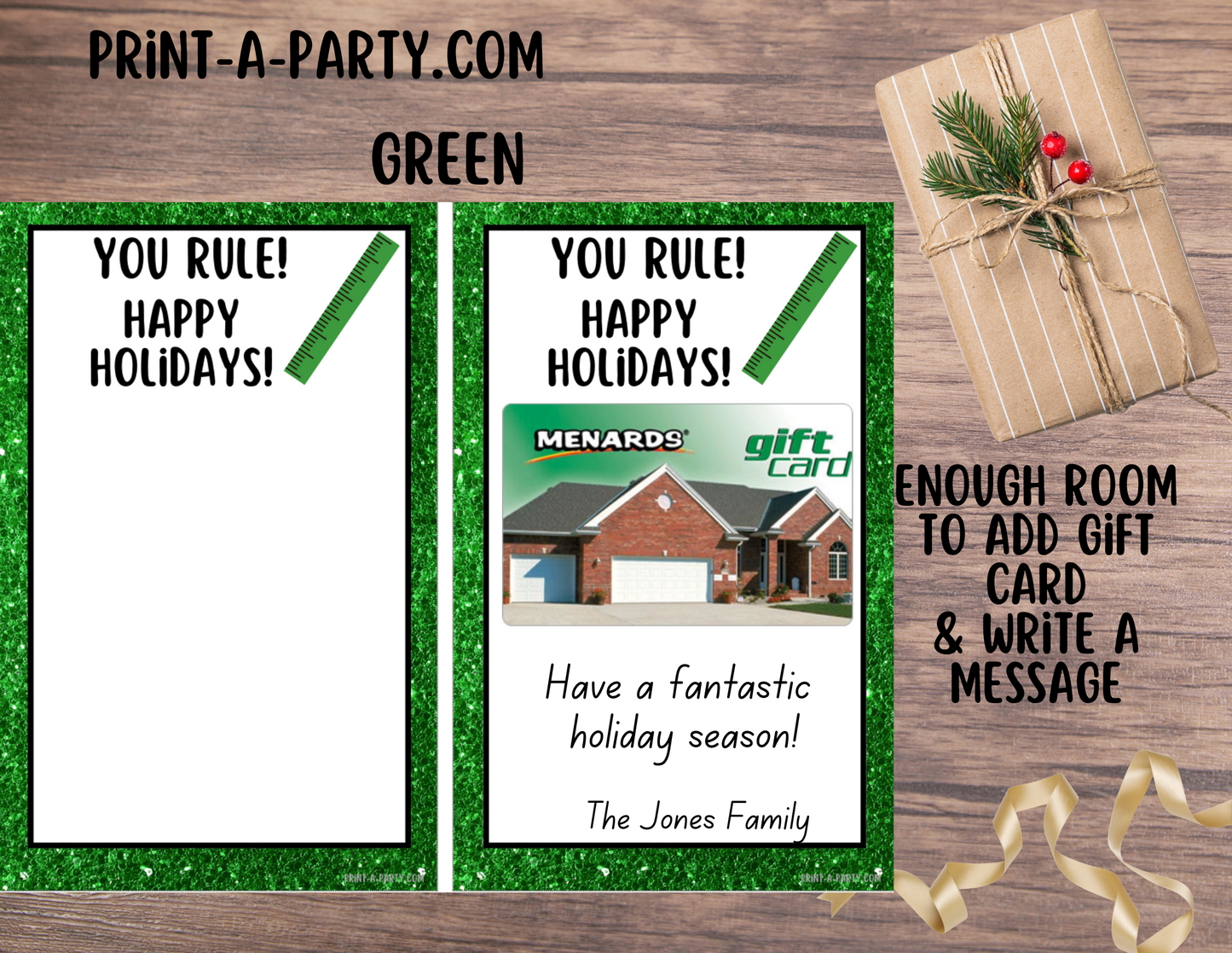 GIFT CARD Templates | Home Improvement | Lowe's | Home Depot | Ace Hardware | True Value | Menards | Gift Idea for Men - Dad, Grandpa, Brother, Boyfriend, Husband