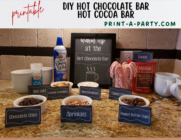 DIY hot cocoa bar (and shopping list)