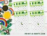 BINGO: St. Patrick's Day I-R-I-S-H Bingo | Irish Bingo | Leprechaun | Shamrock | Pot of Gold | Classrooms | Parties | Birthday | 30, 40, or 50 cards - INSTANT DOWNLOAD
