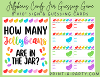 EASTER JELLYBEANS CANDY GUESSING GAME | How many jellybeans in jar | Easter Party | Easter DIY | Peeps | Jellybeans | Printable
