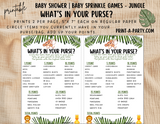 GAMES for Baby Shower | Jungle Baby Shower Theme | Jungle Baby Shower Games | INSTANT DOWNLOAD