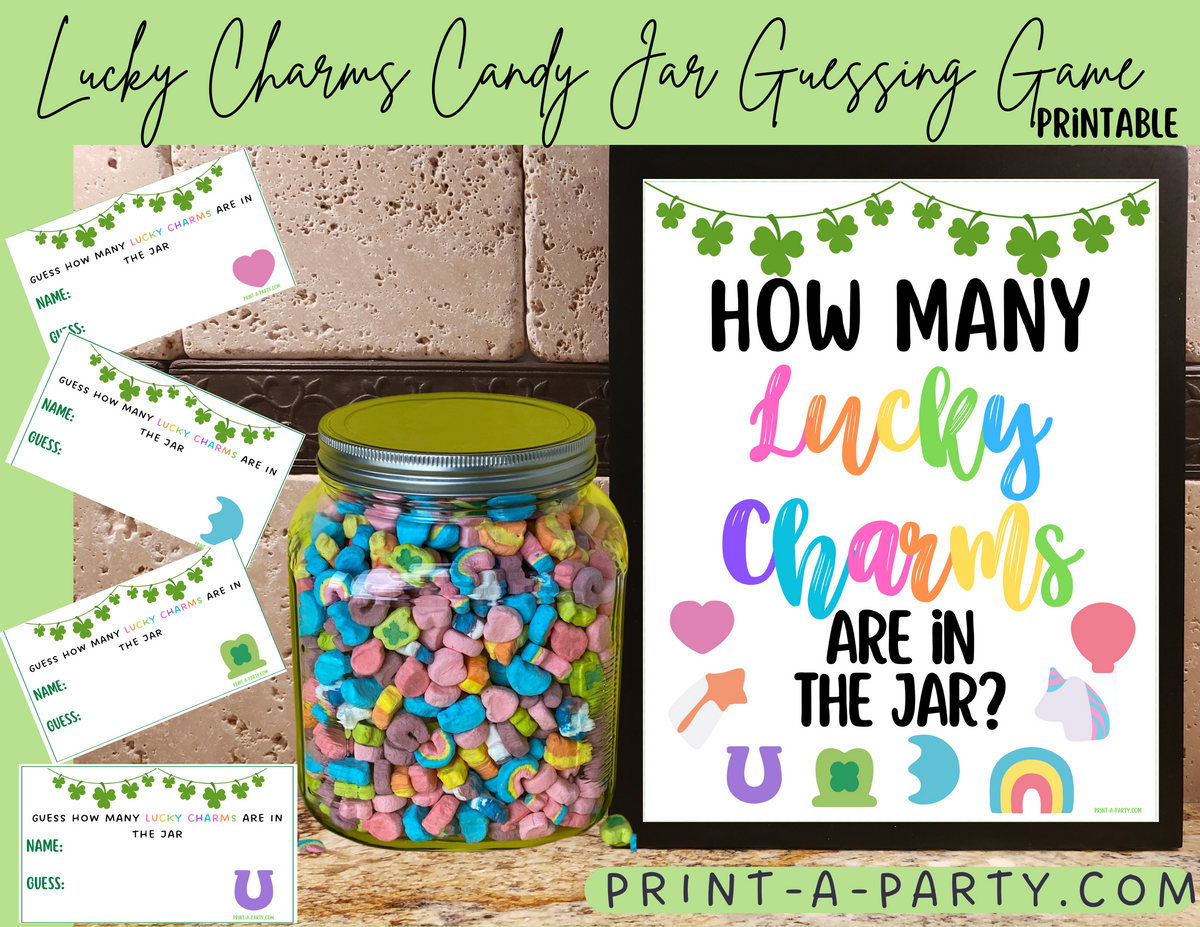 St. PATRICK'S DAY LUCKY CHARMS GUESSING GAME | How many Lucky Charms i ...
