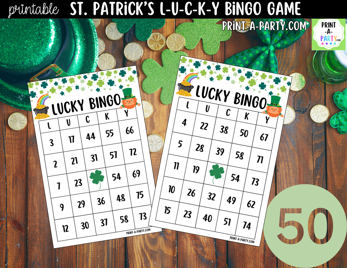 St. Patrick's Day Lucky Bingo Printable | Number Game