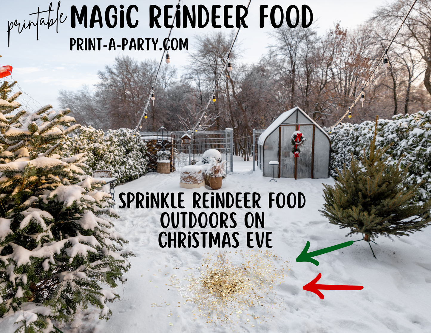 MAGIC REINDEER FOOD KIT | Christmas | Holiday | Labels | Recipe | INSTANT DOWNLOAD