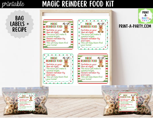 Magic Reindeer Food Kit Printable | Labels, Recipe & Instructions