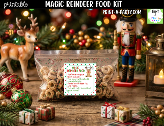 Magic Reindeer Food Kit Printable | Labels, Recipe & Instructions