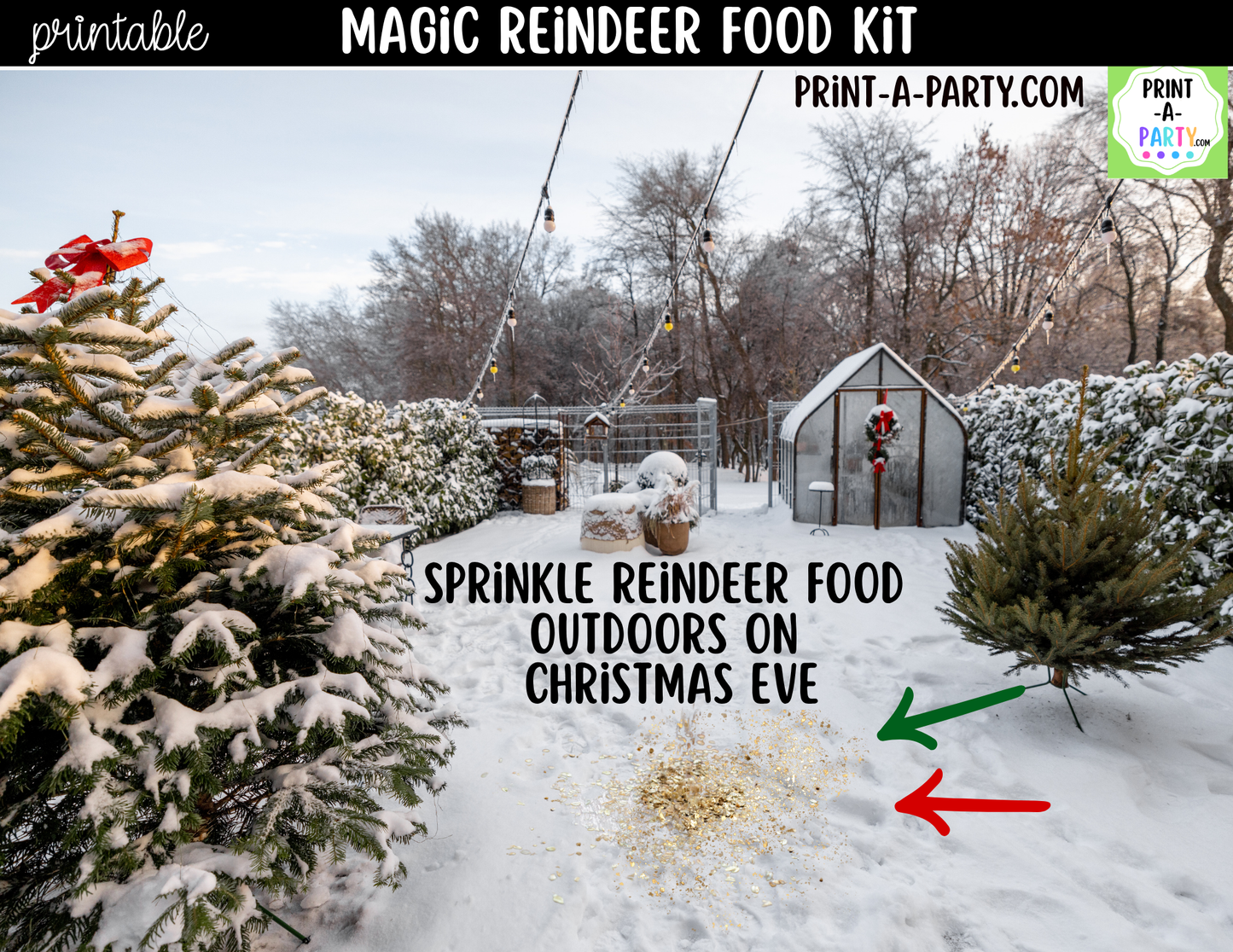 Magic Reindeer Food Kit Printable | Labels, Recipe & Instructions