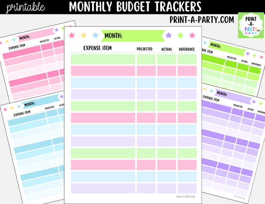 Monthly Budget Tracker Printable | Expense Planner
