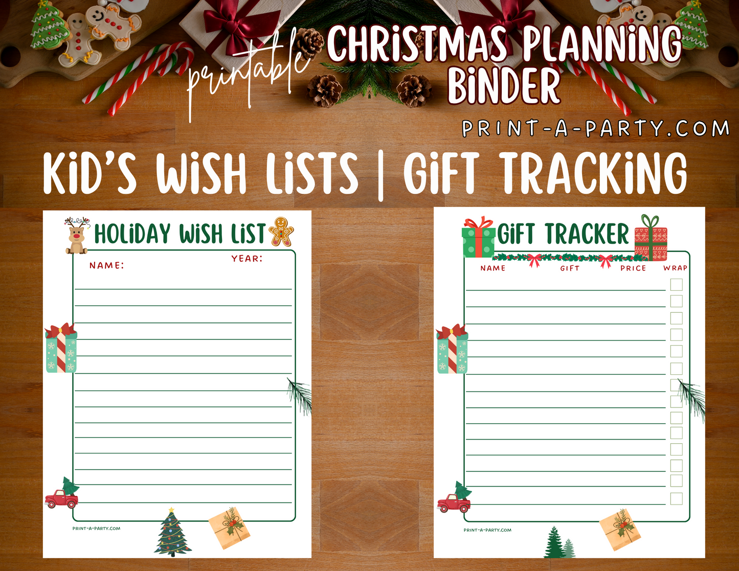 Christmas Binder: Christmas Organization Planner | Christmas Organization Binder | INSTANT DOWNLOAD - 17 pages!