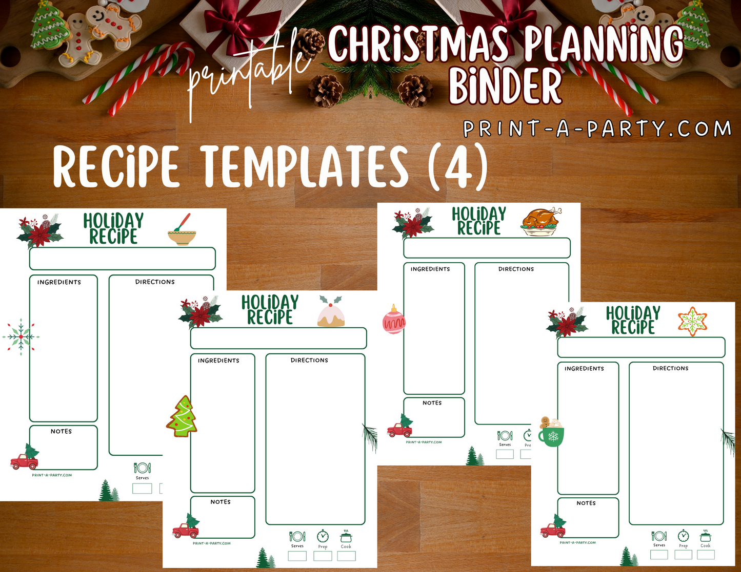 Christmas Binder: Christmas Organization Planner | Christmas Organization Binder | INSTANT DOWNLOAD - 17 pages!