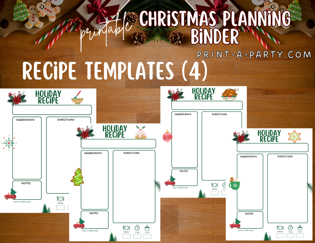 Christmas Planning Binder Printable - INSTANT DOWNLOAD – PrintAParty