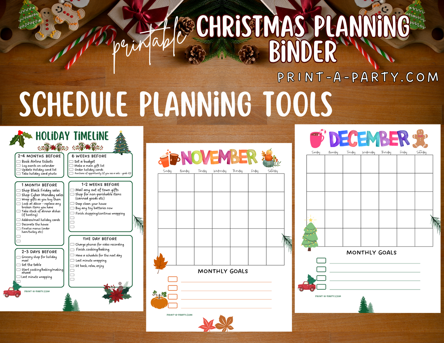 Christmas Binder: Christmas Organization Planner | Christmas Organization Binder | INSTANT DOWNLOAD - 17 pages!