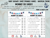 GAME BUNDLE for Baby Shower | Nautical Baby Shower Theme | Nautical Baby Shower Games | Nautical Baby Shower Activities |Anchor | Ship| INSTANT DOWNLOAD