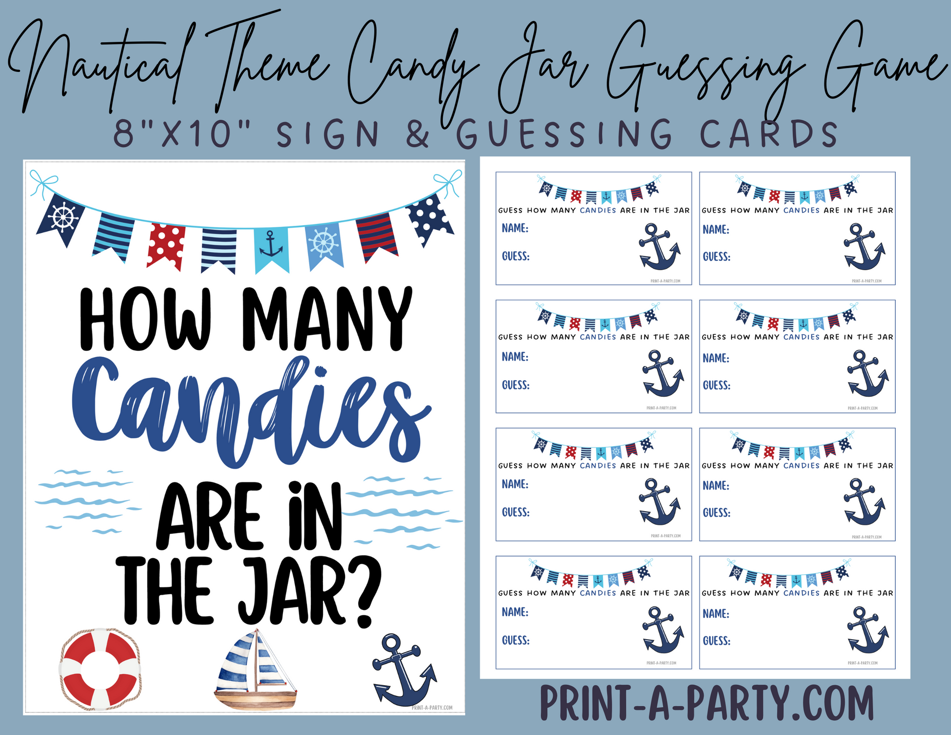 Nautical Baby Shower Signs