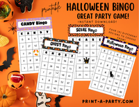 BINGO: Halloween Bingo | Ghost Bingo | Scare Bingo | Candy Bingo | Classrooms | Parties | Birthday | 30, 40, or 50 cards - INSTANT DOWNLOAD
