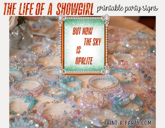 Swiftie Party Signs - Printable Taylor Swift Life of a Showgirl Party Signs – Swiftie Party Decorations