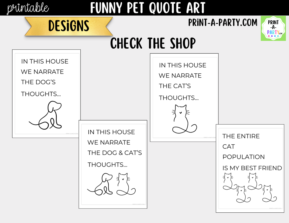 Funny Cat Quote Wall Art Printable - Entire Cat Population